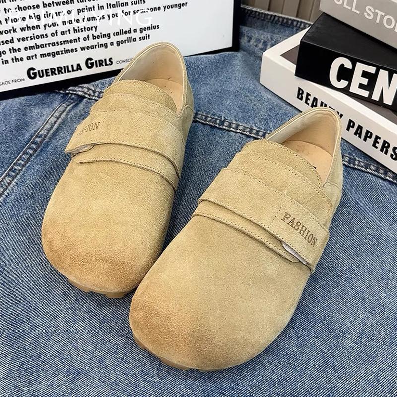 Suede Flats Women Shoes Designer Casual Shoes Runing Sport Shoes New Brand 2024 Trend Winter Walking Comfort Femme Chaussures