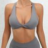 Women's European & American Style Sports Bra: Shockproof Running & Yoga Vest with Chest Pad, Stylish Back Design