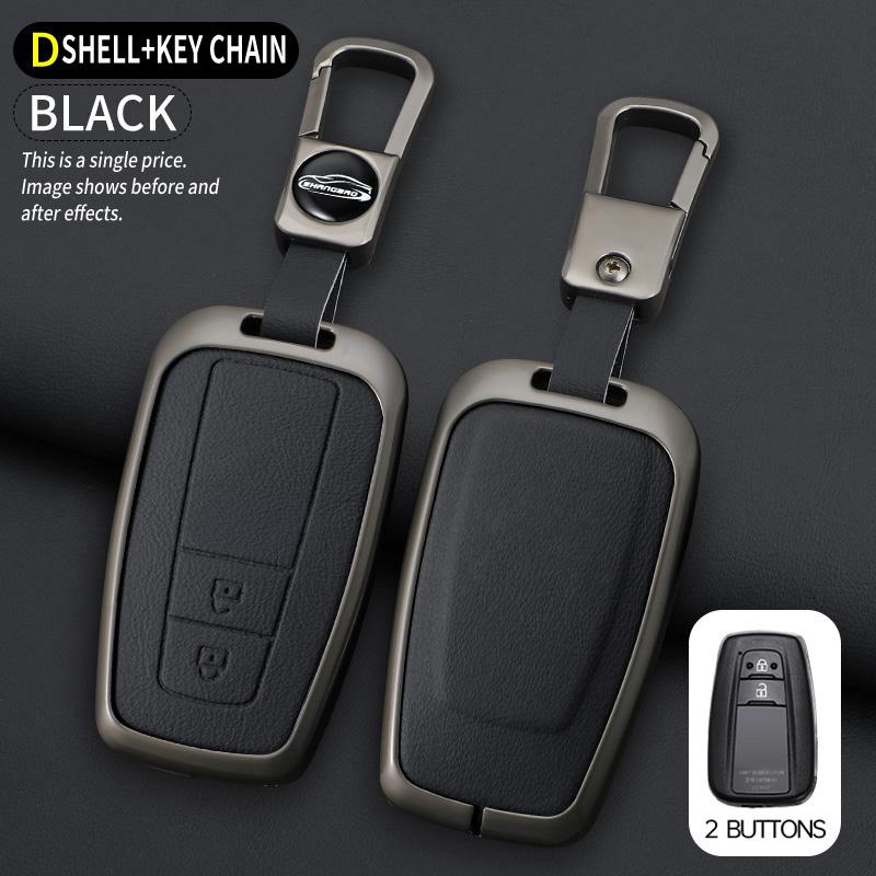 Car Key Case For Toyota Prius Camry Corolla C-Hr Chr Rav4 Prado Izoa Levin Avalon Zinc Shell Cover