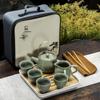 Nordic Style Ceramic Travel Tea Set