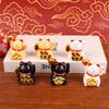 1 Stück Mini Solarbetriebene Chinesische Glückskatze Reichtum Winken Schütteln Hand Glück Willkommen Katze Süße Glückskatze Home Auto Dekor Geschenk