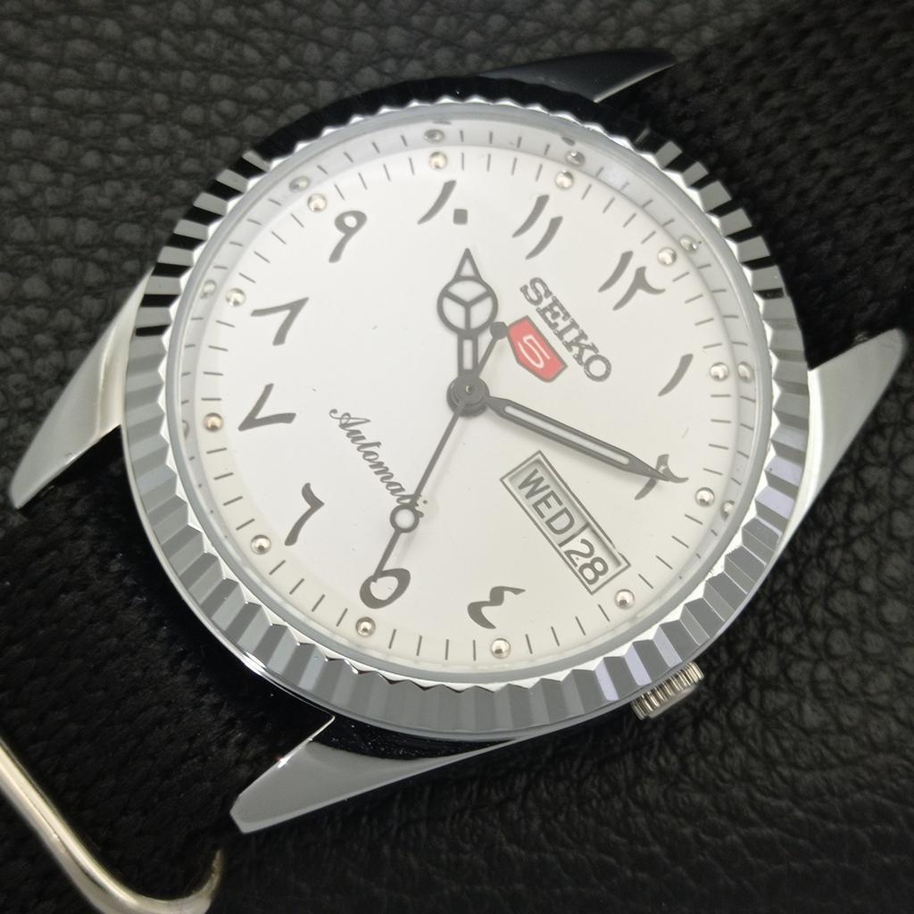 REFURBISHED VINTAGE SEIKO 5 AUTOMATIC 6309A JAPAN MENS ARABIC WATCH a441485-5 Sk-a441485