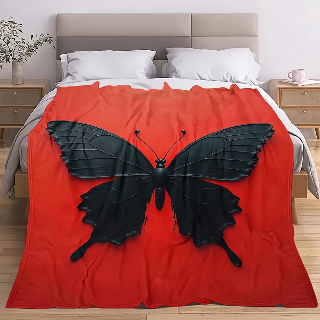 Bold Groovy Pattern Ultra Soft Bed Throw Blanket Versatile Home Accent For Coffee Shop Office Supermarket Store Display