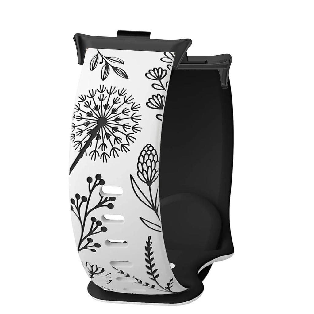 Silikonowy Pasek Pasek Do Xiaomi Mi Band 9 Pro/8 Pro Dwukolorowa Opaska na Nadgarstek z Mniszkiem Bransoletka Do Redmi Watch 4/5/6 Pasek Zamienny