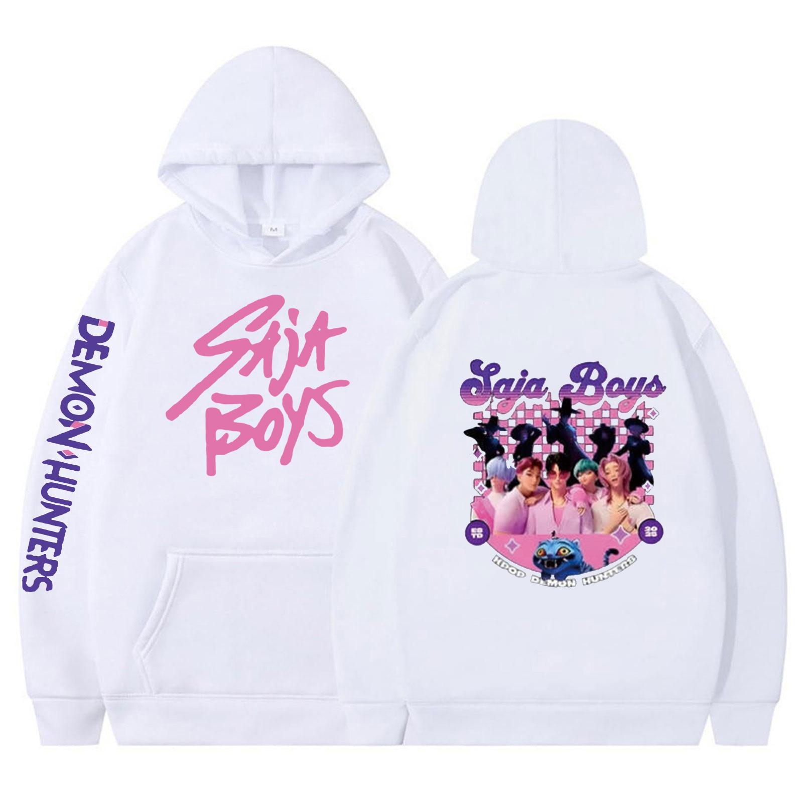 

Жіночі худі Осінній модний світшот З принтом Повсякденний З довгим рукавом Вільний світшот Осінній худі-світшот XL білий