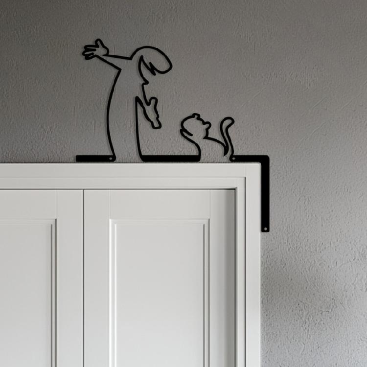 Stylish Iron Matchstick Man Party Homes Decoration Accent Reusable Crafted Art For Shelf Arrangements