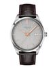 Tissot Men's Watch PR100 Silver Dial Leather Strap T1504101603100 [Official Import]