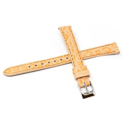 Seiko Band Women's Watch Strap 13mm Genuine Leather Orange with Care Instructions
