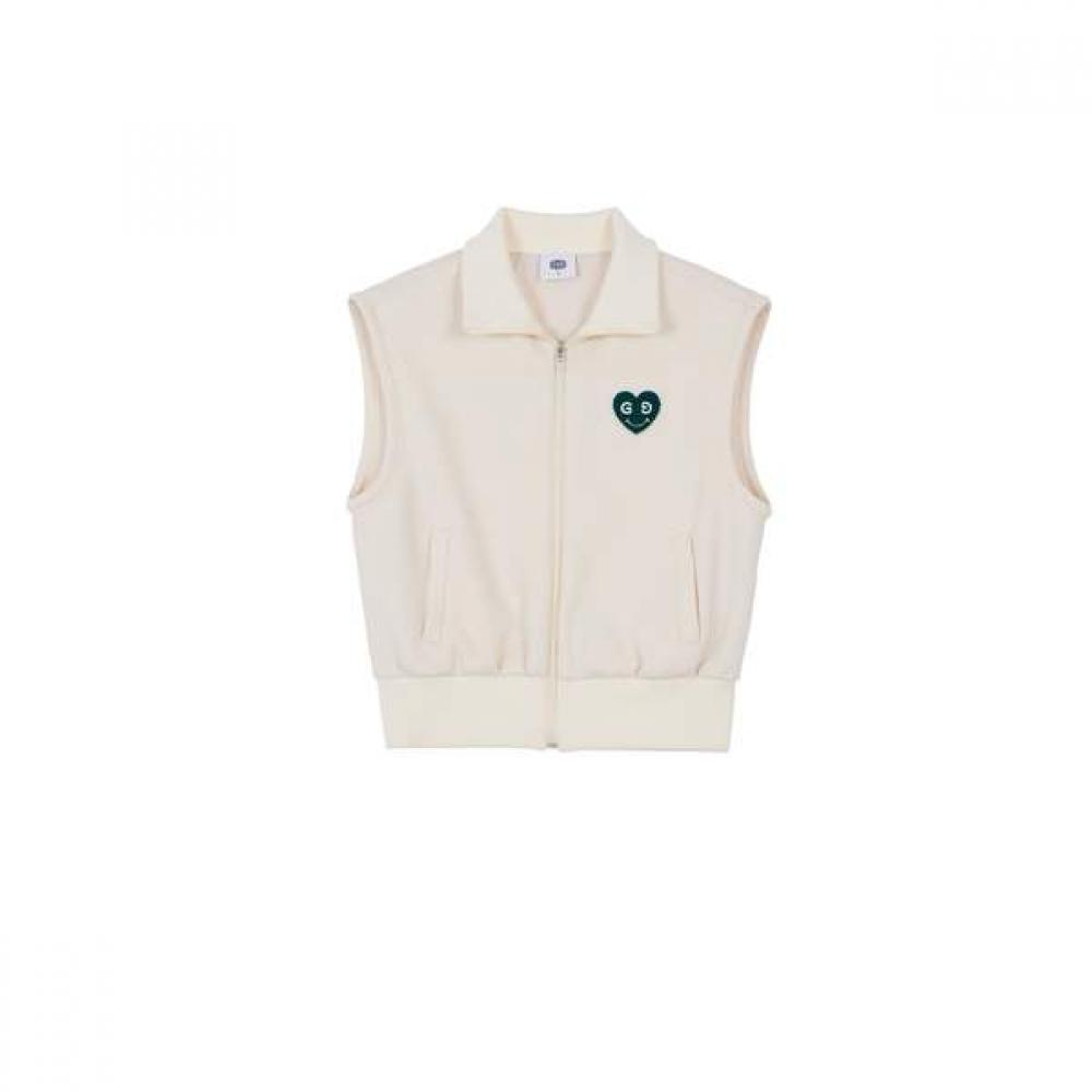 GOXO Кремовый жилет на молнии Greenheart S