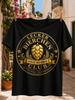 Elegant Graphic With Golden Hop Wheat And Lecker Bierchen Club Gold Member Gerunisex Text Front Print Unisex All Tshirt