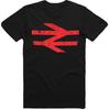British Rail Logo Tshirt As Worn By Damon Albarn Retro Arrows Railway Unisex Kids