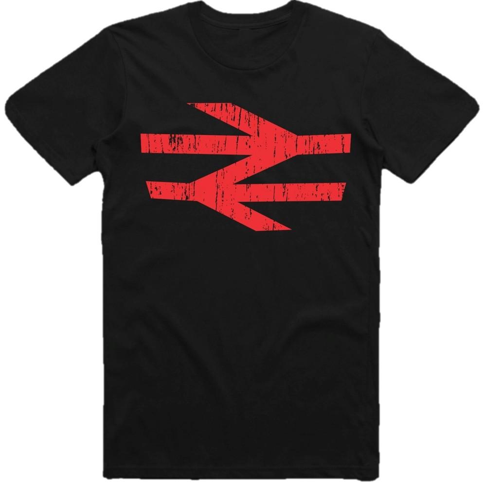 British Rail Logo Tshirt As Worn By Damon Albarn Retro Arrows Railway Unisex Kids