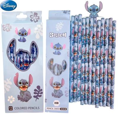 12pcs Disney Stitch Anime Pencil School Supplies Kid Colored Pencils School Supplies Pencils Hb Pencils Kids Birthday Xmas Gift