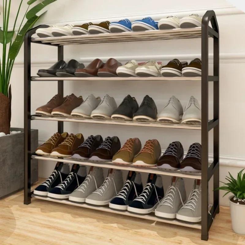 Porte-chaussures simple multicouche, porte-chaussures de seuil, porte-chaussures d'entrée, meuble de rangement, support ménager, petit étagère à chaussures