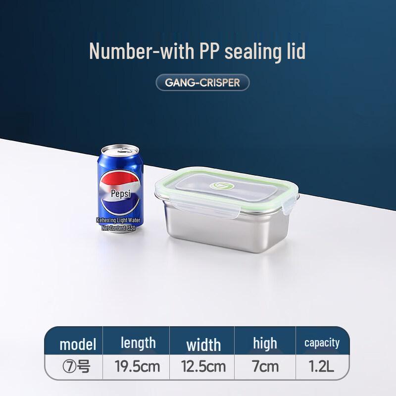 304 Stainless Steel Food Storage Container with Sealed Lid