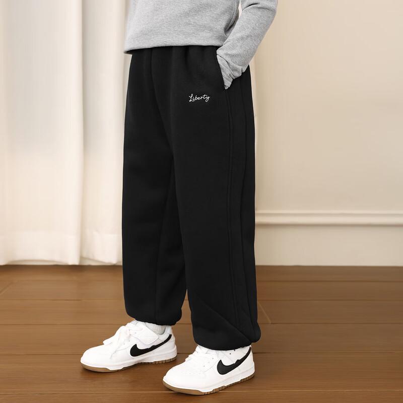 

LUSON Girls Fleece-Lined Winter Sweatpants 120