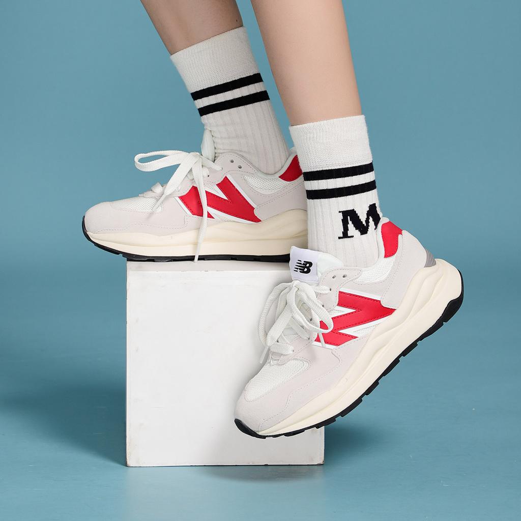 New Balance 57/40 Grey Red Unisex Sneakers Natural M5740CC