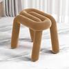 Dressing Chair Makeup Flannel Stool Luxury Comfortable Chair for Dressing Table Livingroom Clothing Store Modern Design