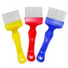 Stainless Steel Honey Cutting Fork with 21-Pin Plastic Handle - Multicolor Beekeeping Tool