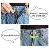 New 1/5PCS Magic Metal Button Extender for Pants Jeans Free Sewing Adjustable Retractable Waist Extenders Button Waistband Expan