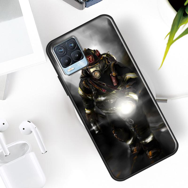 Firefighter Heroes Case For Realme 15 11 12 13 14 Pro Plus C63 C61 C55 C51 C53 C25 C65 C67 C71 C75 GT6 GT7 Pro