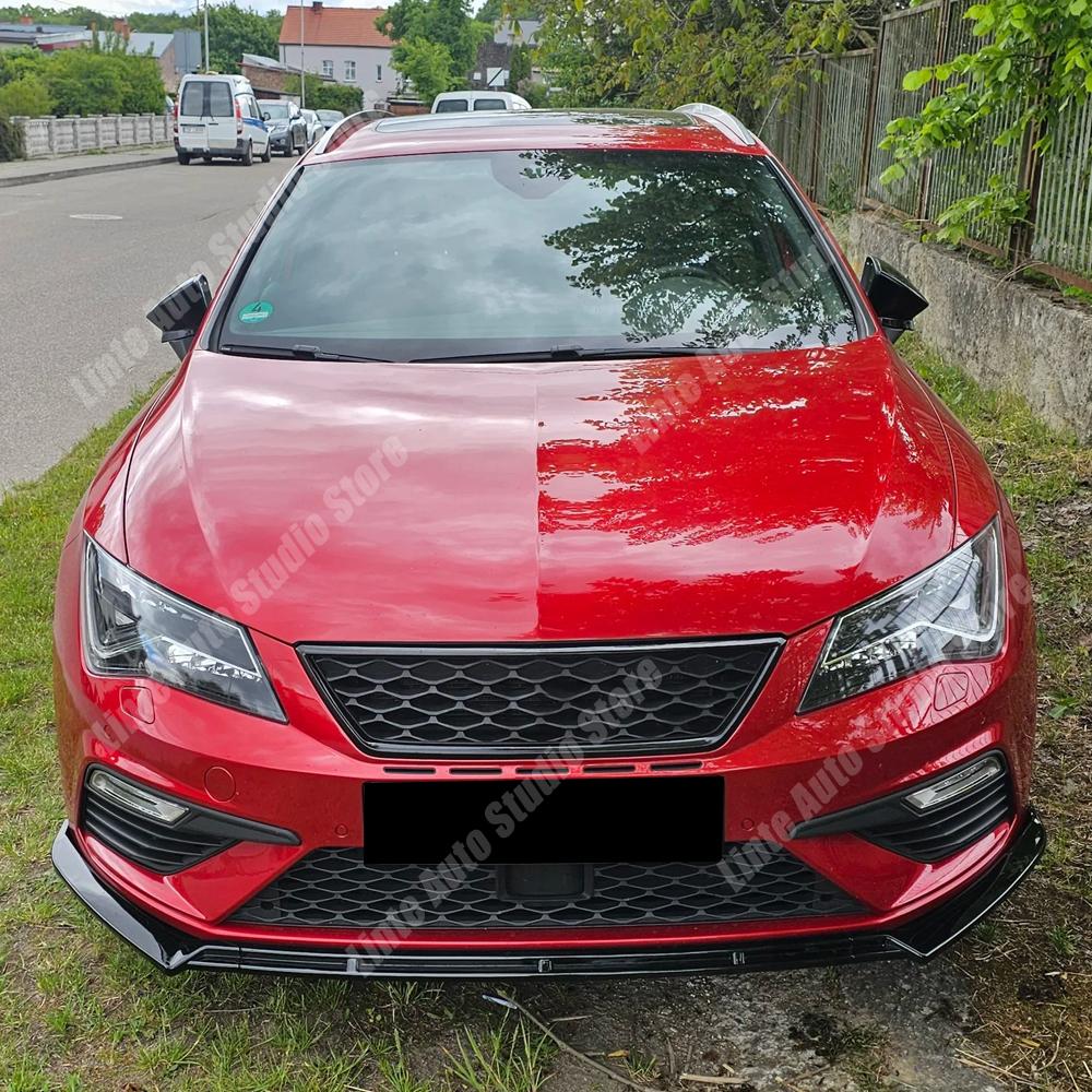 Front Bumper Diffuser Lip Canards Spoiler Splitter Exterior Kit Modified For Seat Leon MK3.5 Cupra FR Standard 2017 2018 2019
