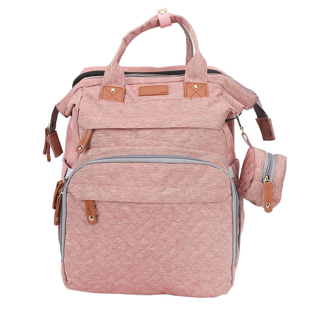 Diaper Bag Foldable Multifunctional Baby Diaper Backpack with USB Charging Port for Travel