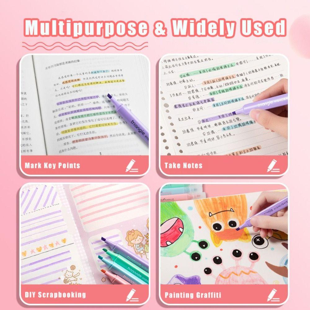 Painting Graffiti Marker Pen Morandi/Macaron Color DIY Scrapbook Pen New Journal Pen  Student Gift