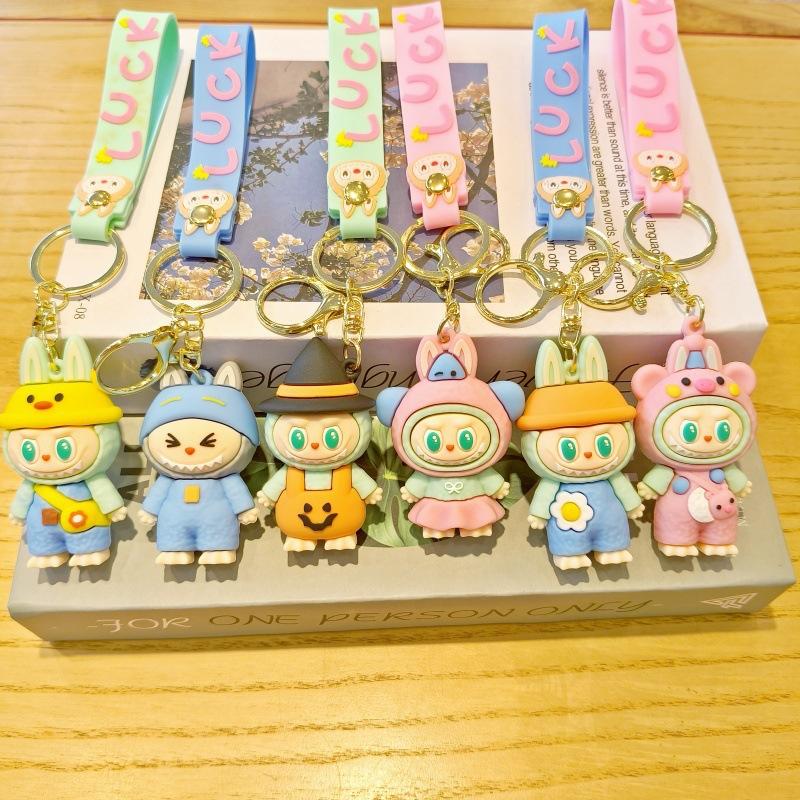 1PC Sheep Keychain Pendant Couple Car Bag Key Ring Pendant