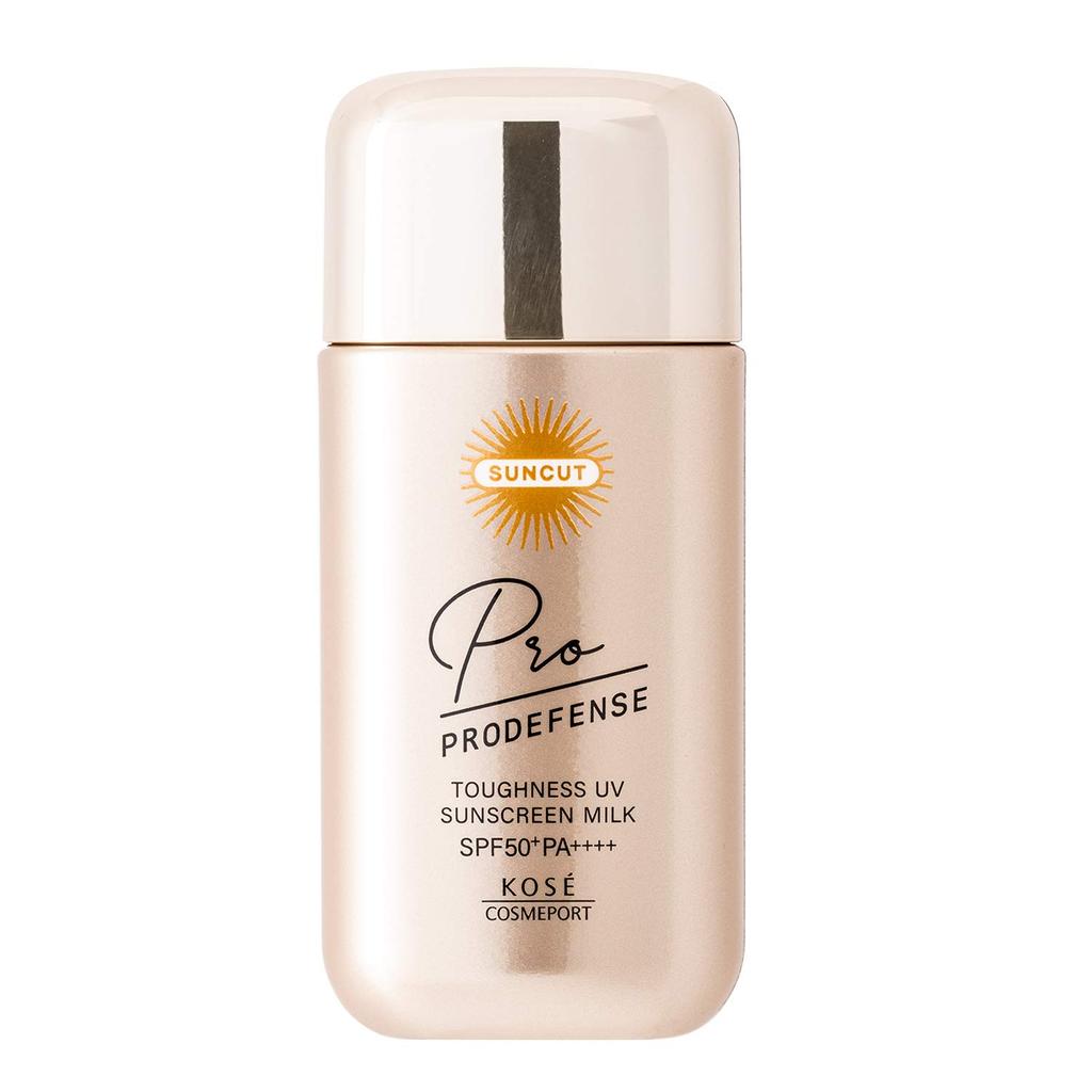 Sunkat KOSE Pro Defense Toughness Sunscreen UV Milk High Adhesion Sweat Water Resistant 60mL Mildly Fragrant Fresh Citrus Scent Off White 60 (x 1)