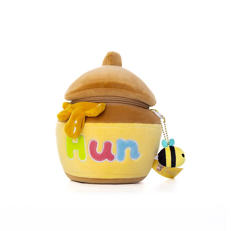 

Adorable Honey Jar Crossbody Phone Bag: Cartoon-Inspired, Large Capacity, Perfect for Kids Commutes. хаки
