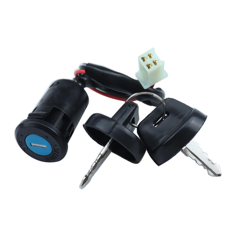 4 Pin Ignition Switch Key Set with Cap for 50cc 70cc 90cc 110cc 125cc 150cc 200cc 250cc TaoTao SUNL Chinese ATV Dirt Bike Electric Scooter