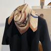Spring Summer New 68cm Printed Vintage Women's Square Scarf, Ladies Casual Neck Scar