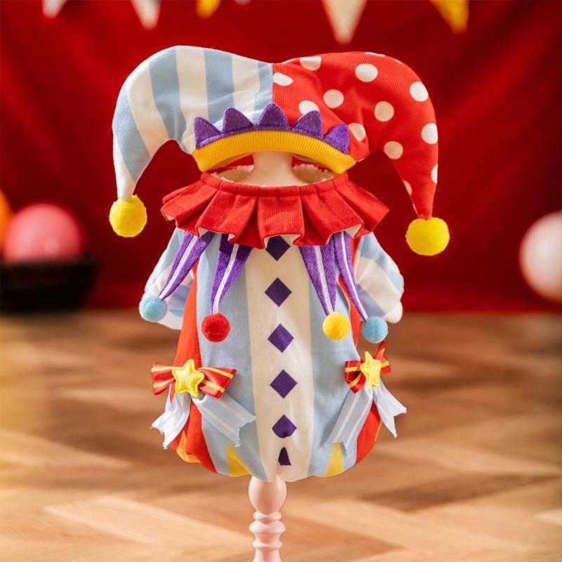 Vestiti Cosplay da Clown Carini per Cani Medi, Grandi Tuta Morbida Abbigliamento Cappotto Spesso Maglione Pigiama Invernale