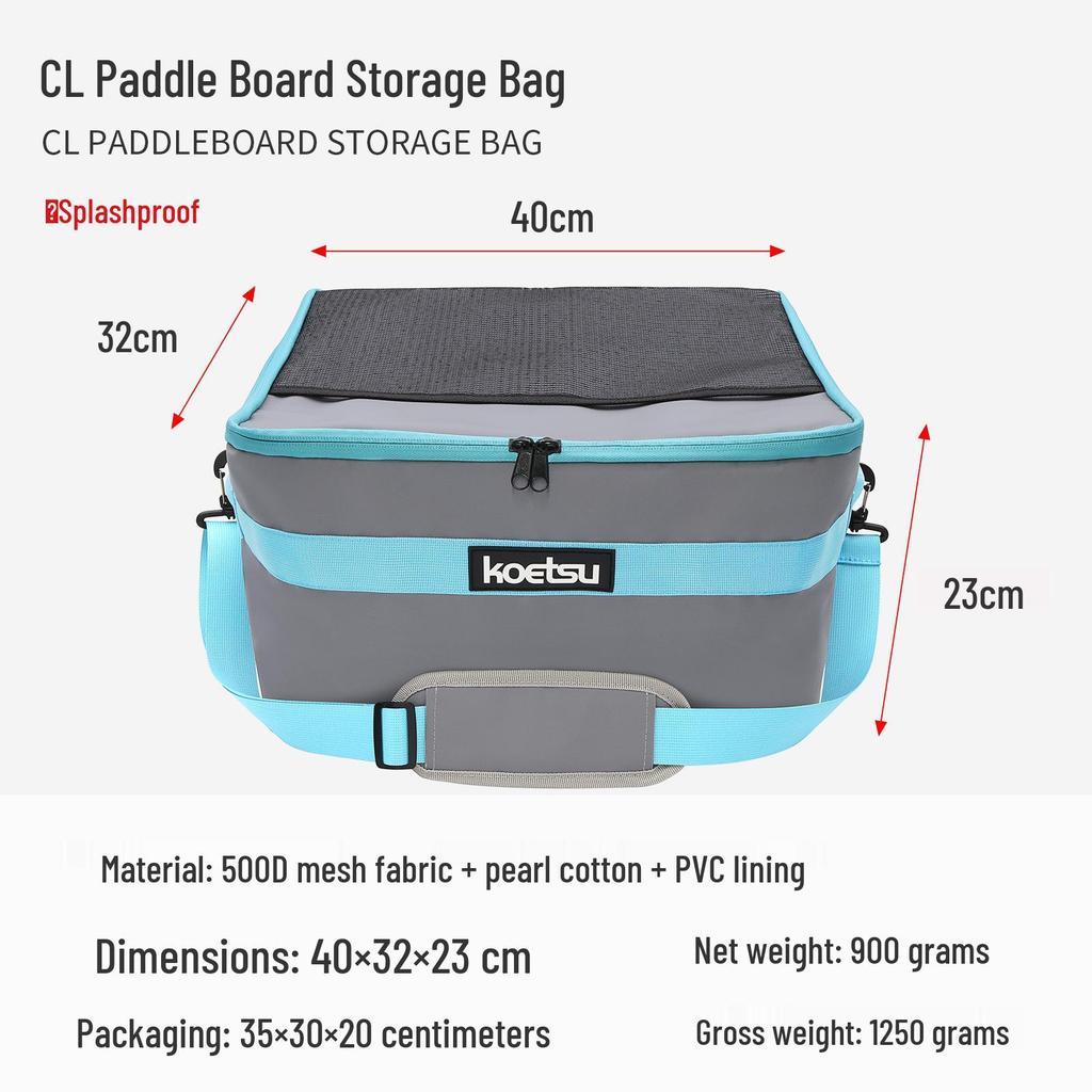 KOETSU CL Große Kapazität Paddleboard, Surfbrett & Kajak Aufbewahrungs-Organizer-Tasche