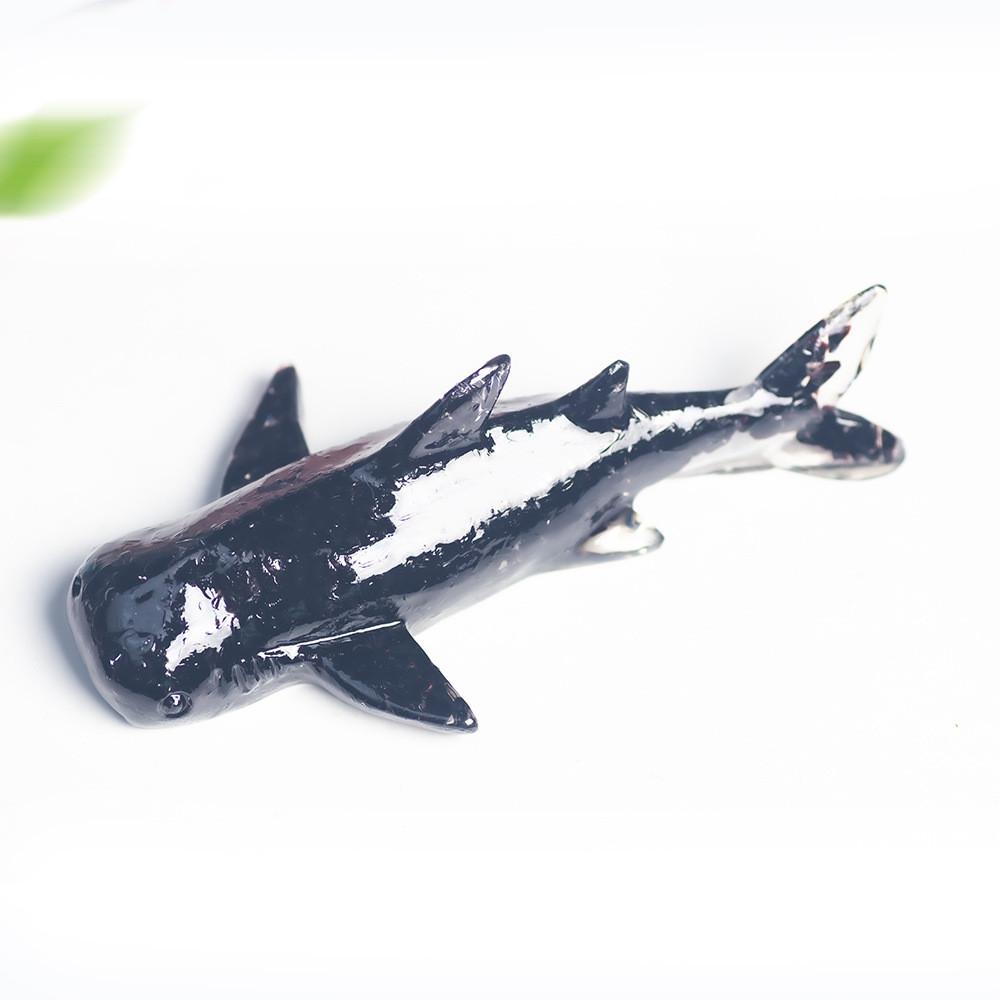 Deep Sea Whale Resin Figurine With Natural Crystals For Home Decor And Giftgiving