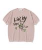 KNITTED Coolever Clover Round Knit Pink
