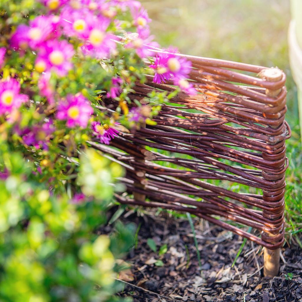 KADAX Wicker Palisade Fence Fence Edging