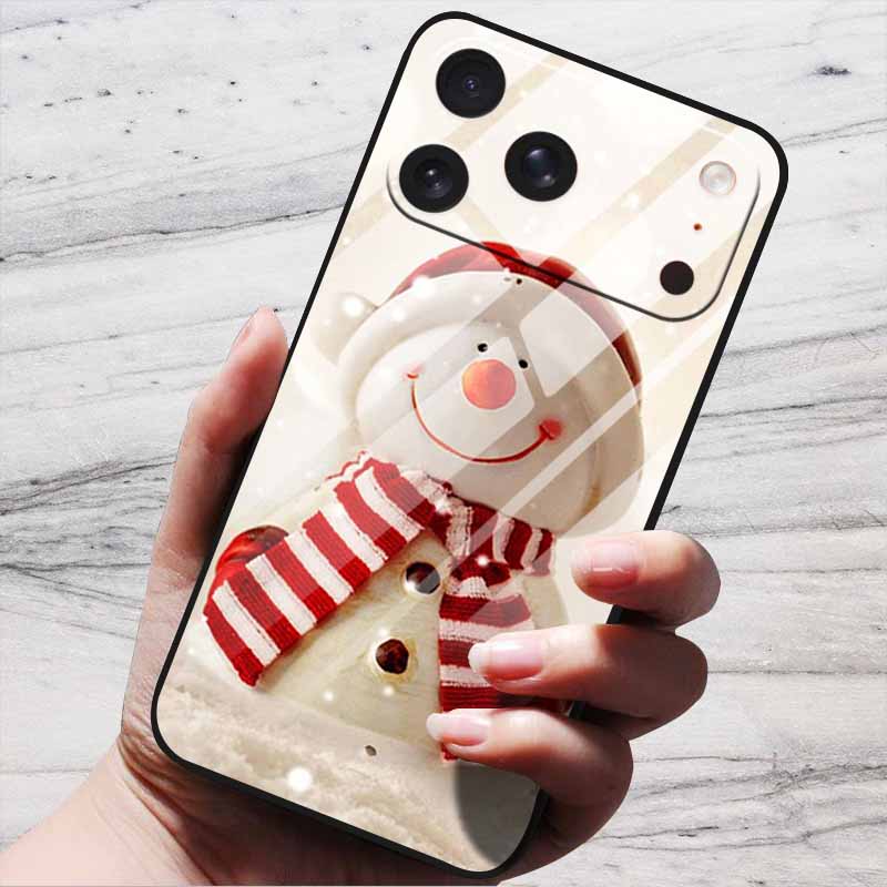 Cute Case For iPhone 17 Pro Plus Capa 17 Pro Max Bumper Luxury Tempered Glass Hard Back Cover iPhone17 Air Funda Animal Patterns