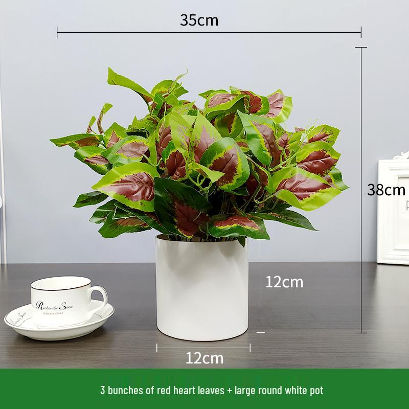 Nordic Artificial Green Plant Bonsai for Office or Home Decor - Small Indoor Potted Ornament