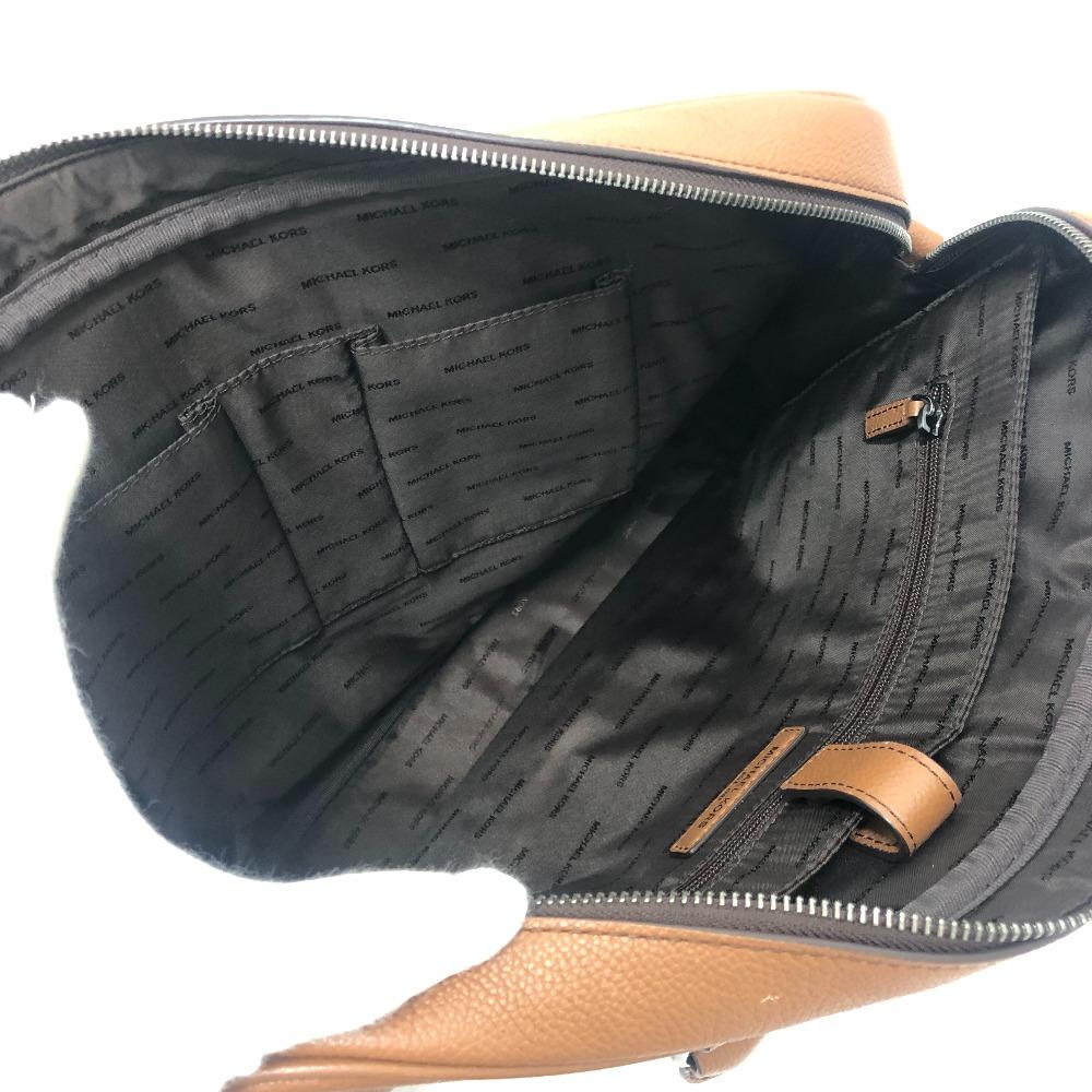 Michael Kors Logo Bag 2WAY Briefcase Document Bag Business Bag Leather Brown