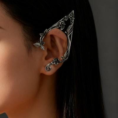Elf Fashion Asymmetrische Legierung Ohrstecker - Retro Vielseitig Halloween Damen Eleganter Schmuck