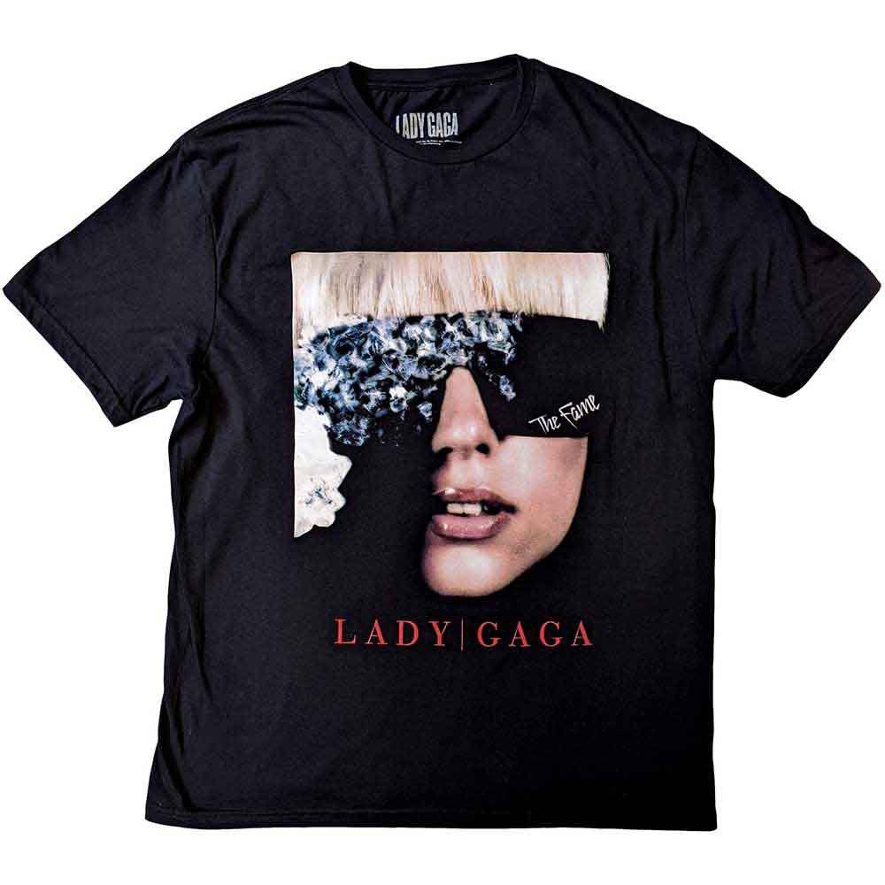 Men s Lady Gaga The Fame Photo T-shirt X-Large Black 4XL