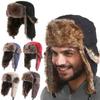 Men Women Winter Warm Hat Trapper Bomber Hats Thermal Faux Fur Trooper Earflap Caps Outdoor Male Snow Ski Caps Lei Feng Hat