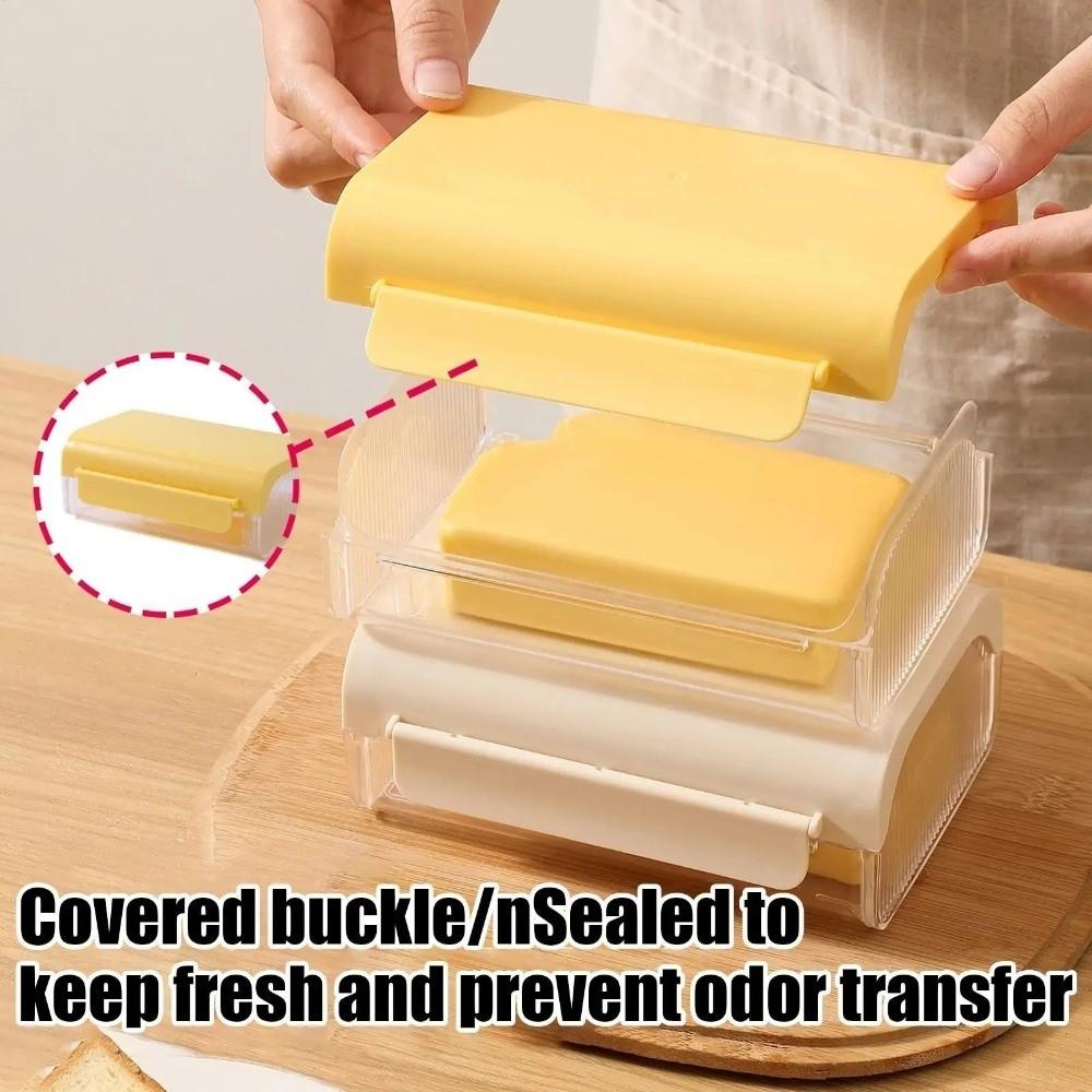 Built-in Cutter Butter Dish With Lid Butter Container  Kitchen Storage Container