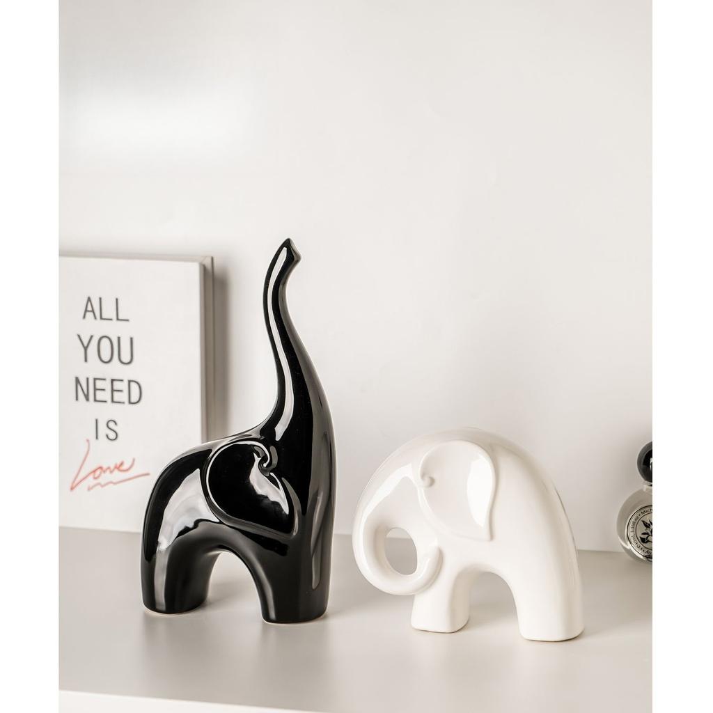 Animal Ceramic Figurine Minimalist Luxury Living Room Decor for Home Office Desk
