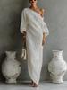 2026 Spring/Summer European Women's Off-the-Shoulder Long Dress