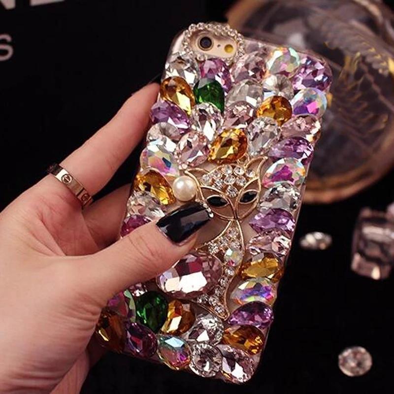 Strass Diamant Bling Hülle für iPhone 14 13 12 11 Pro Max/Samsung Z Flip 3 Z Fold 4 S23 S22 S21 S20 A13 A23 A33 A53 A52 A22 A32/Redmi 10 9 9A 9T 9C