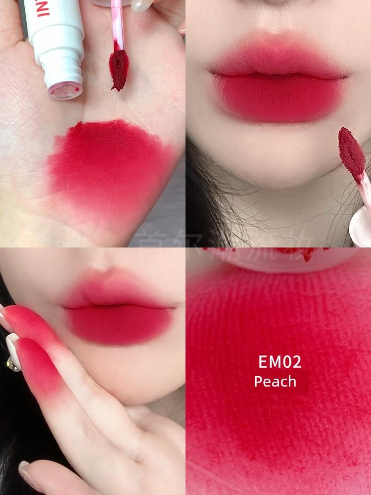 White Berry Women's Team Red! into You Lip Mud Em14 Lip Lacquer Female Air Thin Official Flagship Store Genuine Goods