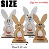 Standing Bunny Wooden Egg Stand Creative Chocolate Egg Rack Easter Egg Rack  Decoration Supplies